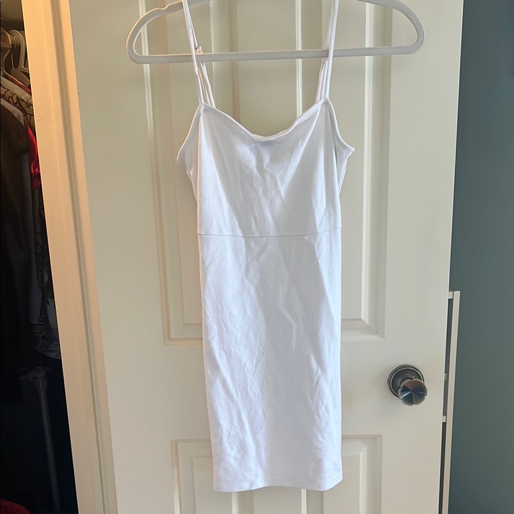 White Spaghetti Strap Dress